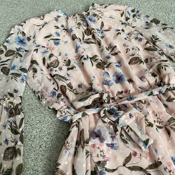 Floral print longsleeve romper - Picture 3 of 5
